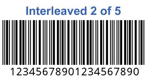 interleaved two of five barcode