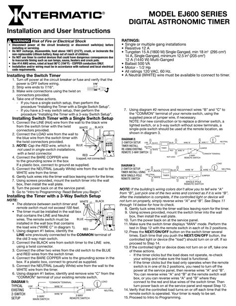 Intermatic Manual Timer Instructions For Use beachbertyl