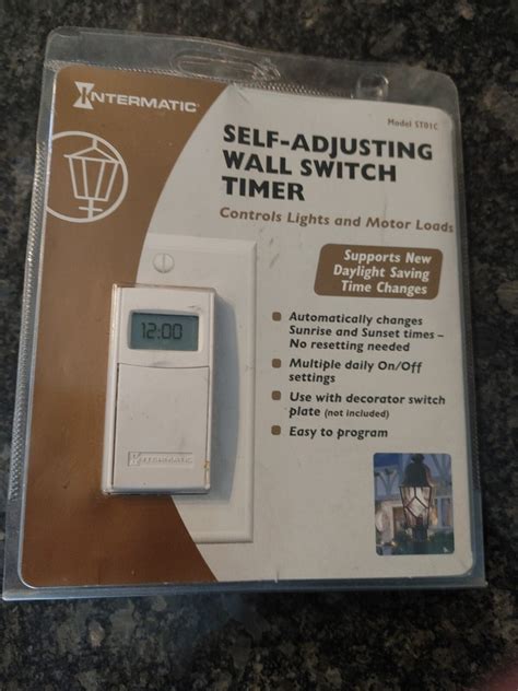 Intermatic ST01C Self Adjusting Wall Switch Timer 78275127562 eBay