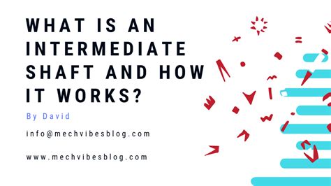 Intermediate Of Shaft