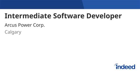 intermediate software developer salary calgary