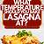 internal temp of reheated lasagna