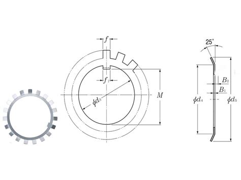 Internal Lock Washer Dimensions