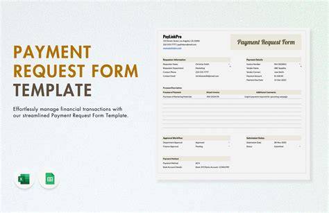 internal payment request form template