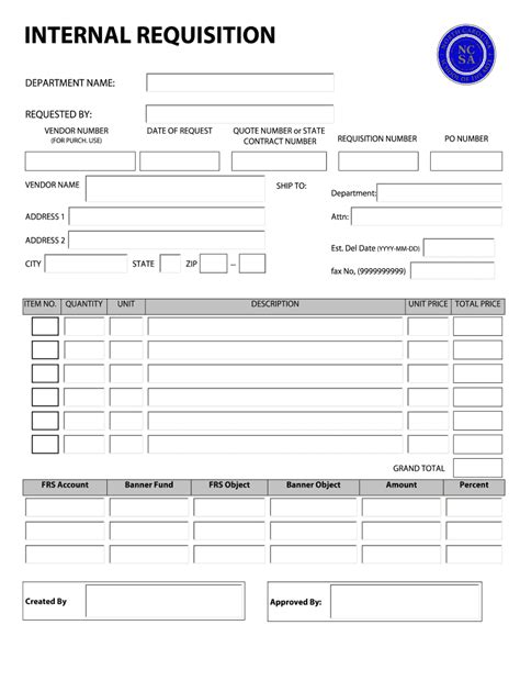 internal purchase request form template