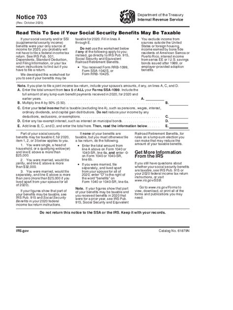 internal revenue service irs notice 703