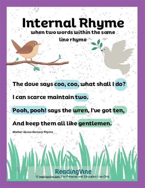 Examples of Internal Rhyme YouTube