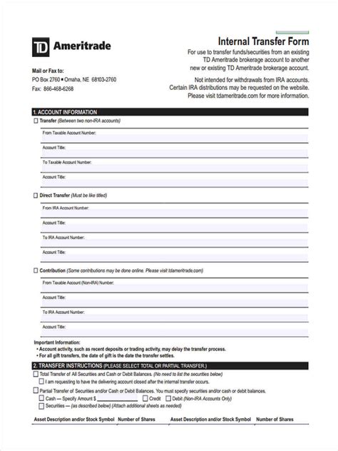 internal stock transfer form template