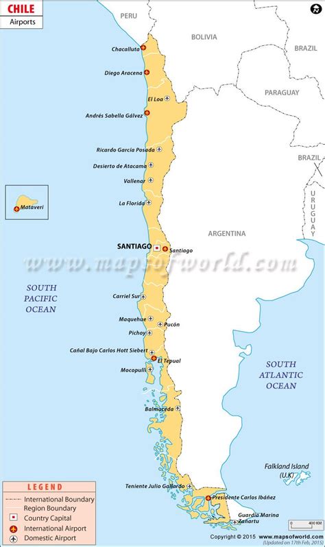 international airports in chile map