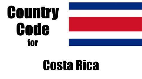 international code for costa rica