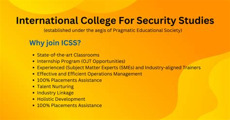international college for security studies
