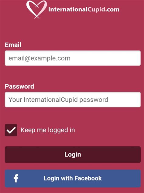 international cupid login online