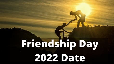 international friendship day 2022 date