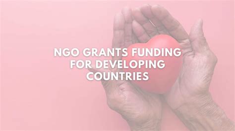 international grants for developing countries
