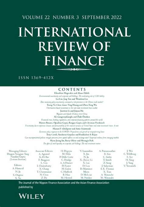 international review of finance journal