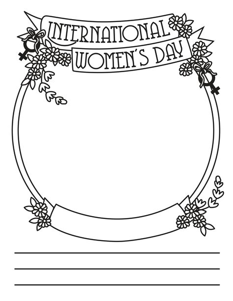 international women's day 2023 coloring pages