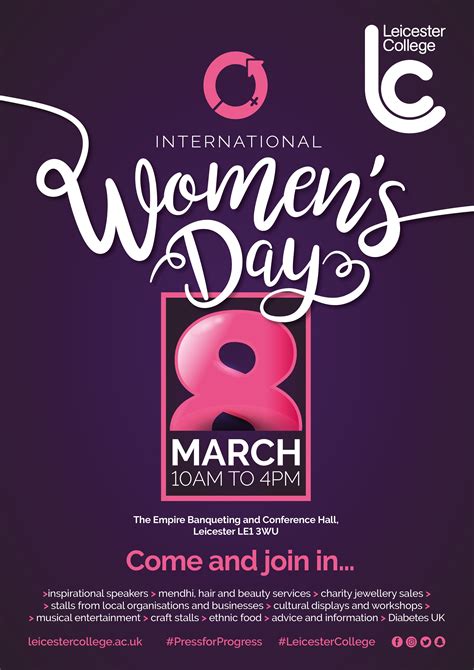 international women's day poster template
