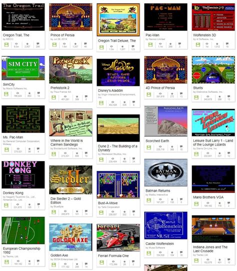 internet archive classic pc games