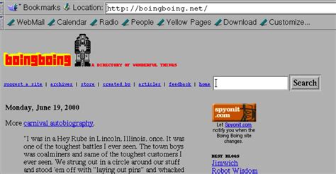 internet archive old website