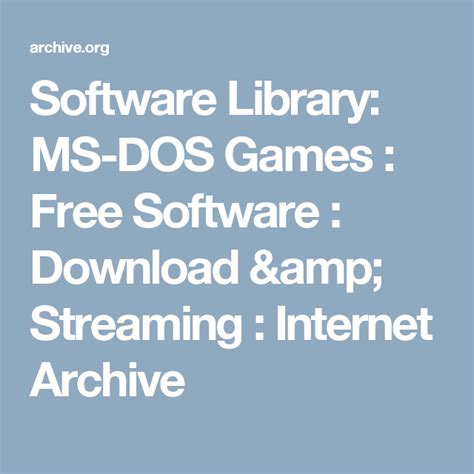 internet archive software library