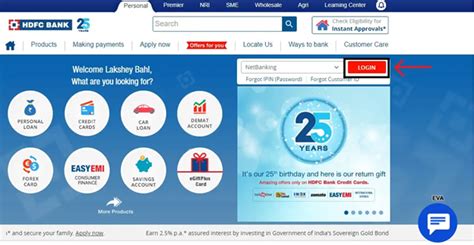 internet banking hdfc