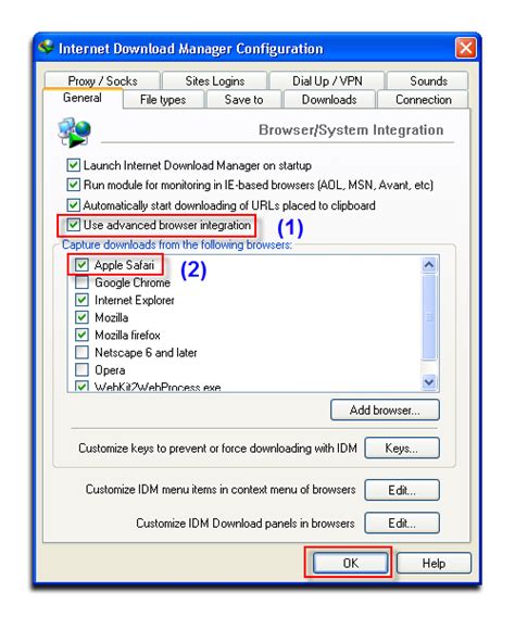 internet download manager configuration