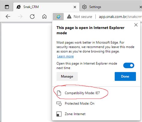 internet explorer ie compatibility mode