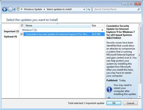 internet explorer security updates