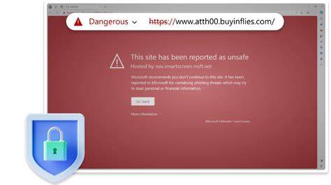インターネット安全対策とブラウザ警告画面のイメージ