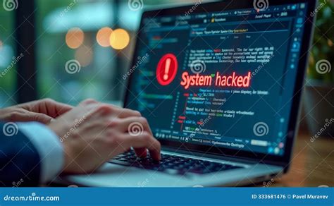 ノートパソコンの画面に表示されたインターネット安全警告