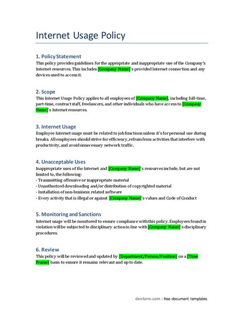 Social Media Policy Free Template Sample Lawpath