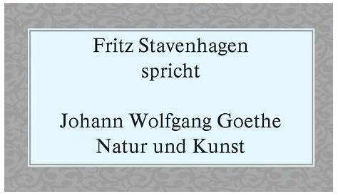Johann Wolfgang von Goethe Natur, by Wolfgang von Goethe, Johann
