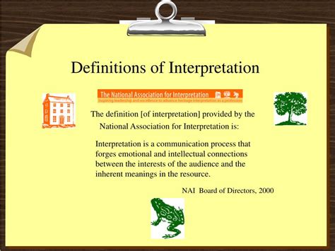 interpretation meaning in english with example