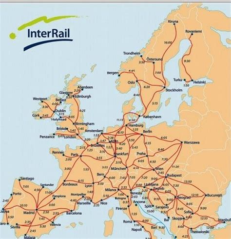 InterRail Railway Map 2012 (Europe) [4000 x 2357] MapPorn