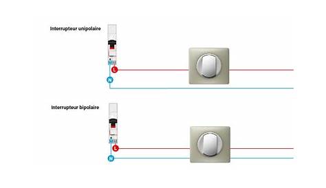 Interrupteur Unipolaire Ou Bipolaire 15 A 250 V Avec Voyant Rouge