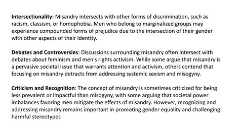 Image of intersectionality of misandry