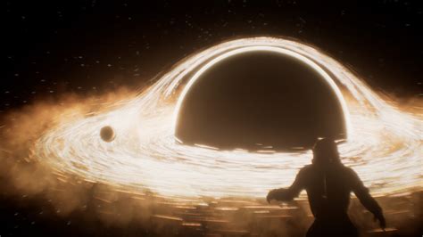 interstellar black hole scene explained
