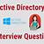 interview questions about active directory