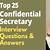interview questions and answers for confidential secretary - questions &amp; answers
