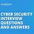interview questions and answers for cybersecurity professionals