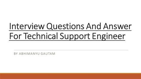 Top 25 l1 engineer interview questions and answers pdf ebook free dow…