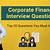 interview questions for corporate finance