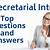 interview questions for secretary at schools