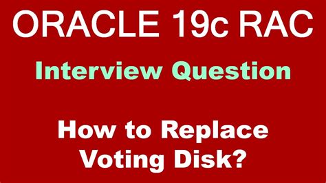 RAC DBA Interview Questions on Voting Disk With Live Demo YouTube