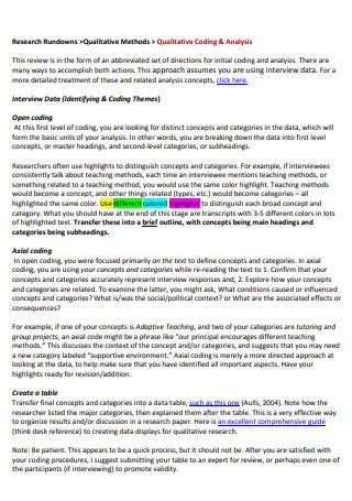 interview data analysis example pdf