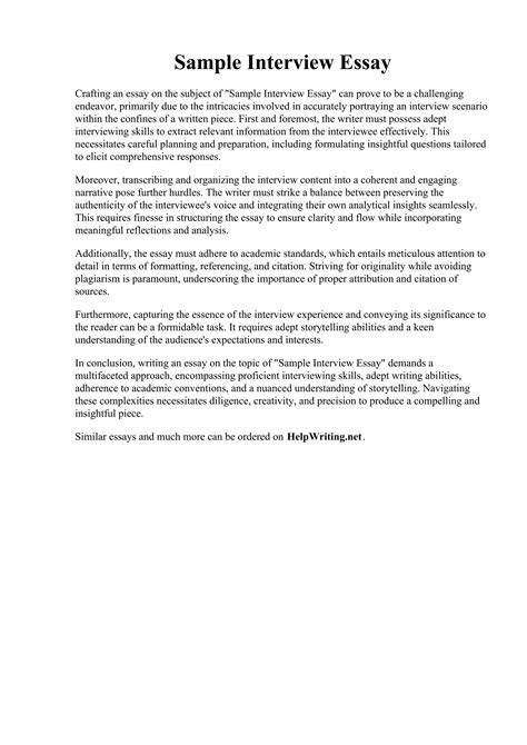 interview paper example pdf
