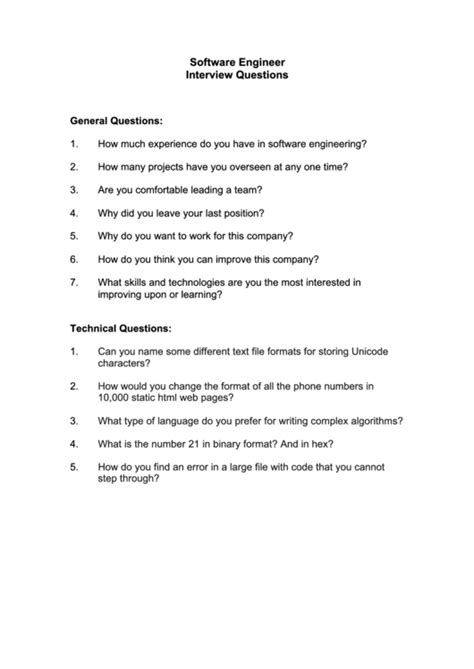 interview questions for freshers in software company