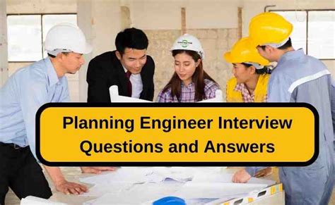 Interview Questions For Planning Engineer