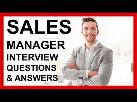 interview questions for sales manager and answers