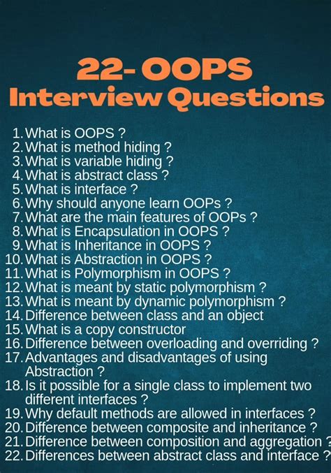 interview questions of oop